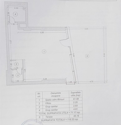 Commercial space for sale Aviatiei - Herastrau area, Bucharest 116.33 sqm