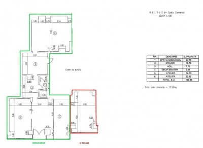 Commercial space for sale Giurgiului Road, Bucharest  128.48 sqm