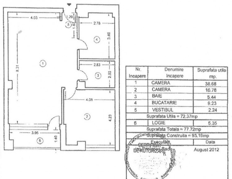 Apartament de vanzare 2 camere zona Herastrau, Bucuresti 93 mp