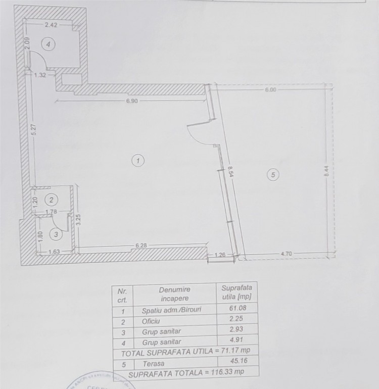 Commercial space for sale Aviatiei - Herastrau area, Bucharest 116.33 sqm